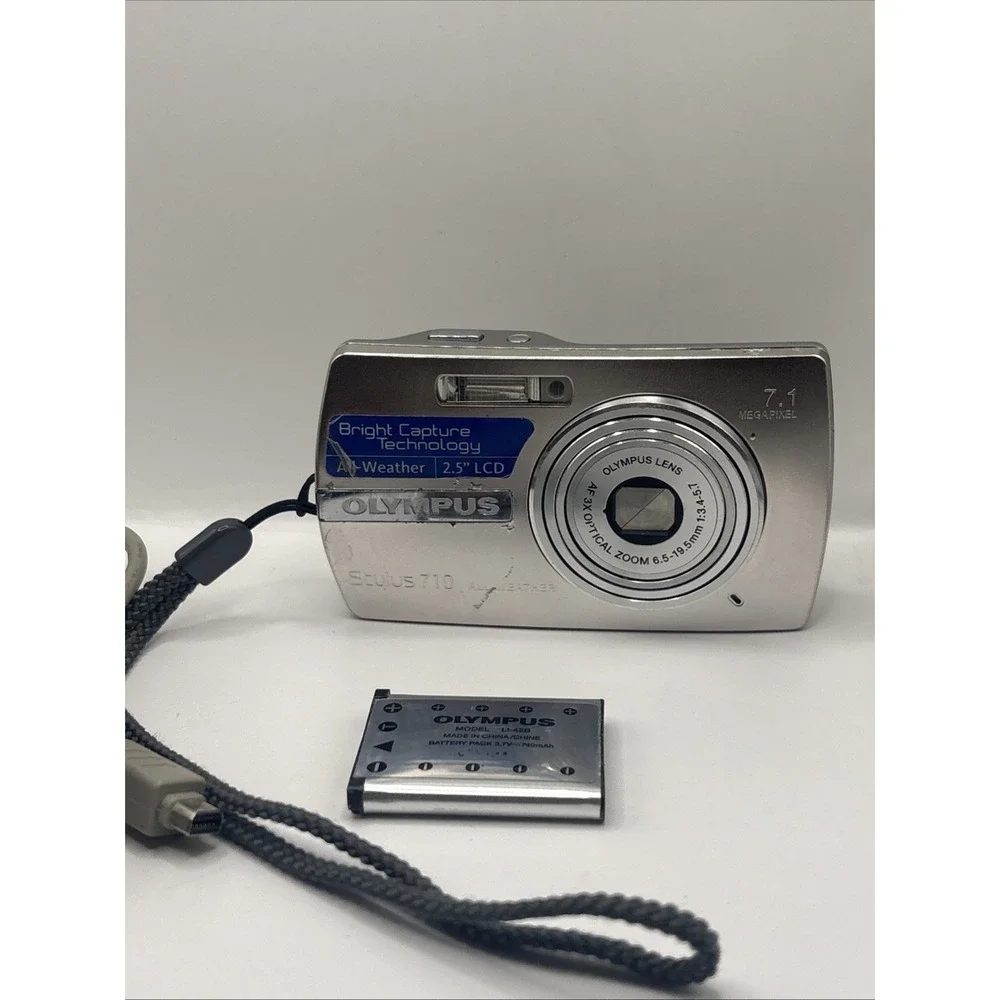 Olympus Stylus Digital Camera 710 7.1MP Camera W/Battery & Manual No Charger